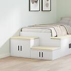 vidaXL Förvaringsskåp Vit 127x41x40cm Konstruerat Trä