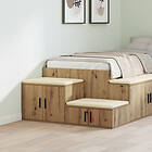 vidaXL Förvaringsskåp Artisan Ek 108x41x40 cm i konstruerat trä