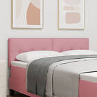 vidaXL Sänggavel Knapp Tuftad Rosa 160 cm Sammet