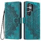 MTK För Samsung Galaxy S25 Ultra plånboksfodral Fodral Skal Mandala blommönster