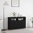 vidaXL Sideboard Svart ek Konstruerat trä 116 x 30 x 75 cm