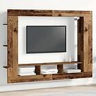 vidaXL TV-bänk Väggmonterad Gammalt trä 152x22x113 cm