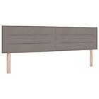 vidaXL Sängbotten med Madrass Taupe 180x200 cm Tyg