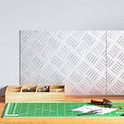 vidaXL Aluminium Checker Plattor 2 Pack, Halkfria, 40x30 cm