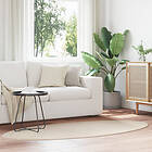 vidaXL Matta ""HUARTE"" Beige 100x200 cm Oval