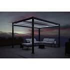 Pergola bioclimatique en aluminium 4x3M LAVANDE - Gris Anthracite