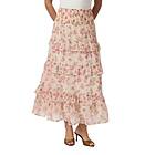 Neo Noir Toddy Marigold Print Skirt Vit