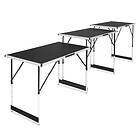 VONROC Multifunktionellt bord 100 x 60 cm 3-delar set