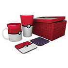 Abysse POKEMON Pack Glass Mug 2 Coasters Pokéball XXL