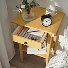 IKEA HEMNES sängbord, gulbets, 46x35 cm, cm 46x35 cm