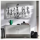 IKEA BJÖRKSTA bild, hästar i vattenbrynet, 118x78 cm, cm 118x78 cm