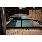 Gullberg & Jansson Pooltak Nova Comfort 3x6 m pool utan sarg Aluminiumvit