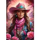 Bluebird Puzzle Pussel Pink Cowgirl 1000 Bitar