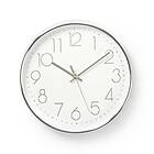 Nedis Rund Silver väggklocka 30 cm