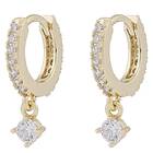 Snö Of Sweden Seine Small Ring Pendant Earrings Gold Clear Onesiz