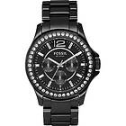 Fossil Klockarmband CE1011 Keramik Svart 18mm