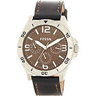 Fossil Klockarmband BQ2055 Läder Svart 22mm
