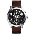 Fossil Klockarmband FS5139 Läder Brun 22mm