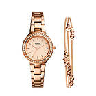 Fossil klockarmband ES4337SET ES4337 Metall Rosévin