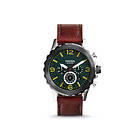 Fossil Klockarmband JR1466 Läder Röd 22mm
