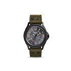 Fossil Klockarmband FS4979 Läder/Textil Grön 22mm