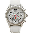 Fossil Klockarmband BQ1242 Silikon Vit 22mm