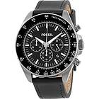 Fossil Klockarmband BQ2170 Läder Svart 20mm
