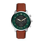 Fossil Klockarmband FTW7026 Läder Brun 22mm