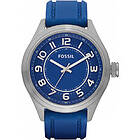 Fossil Klockarmband BQ1043 Silikon Blå 22mm