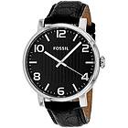 Fossil Klockarmband BQ2248 Läder Svart 20mm