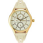 Fossil Klockarmband BQ3091 Läder Vit 18mm