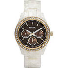 Fossil Klockarmband ES2794 Plast Vit 18mm