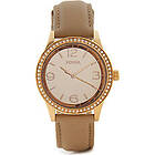 Fossil Klockarmband BQ1673 Läder Beige 18mm