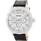Fossil Klockarmband BQ1162 Läder Svart 22mm
