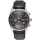 Fossil Klockarmband FS4761 Läder Svart 24mm