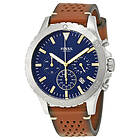 Fossil Klockarmband CH3077 Läder Brun 22mm