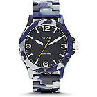 Fossil Klockarmband JR1463 Plast Blå 22mm