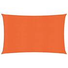 vidaXL Solseil 160g/m² oransje 3,5x5 m HDPE