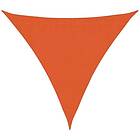 vidaXL Solseil 160g/m² trekantet oransje 3,6x3,6x3,6 m HDPE