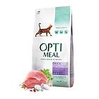 Optimeal Adult & Senior Hairball Control Duck Torrfoder Till Katt 10kg