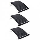 vidaXL Välvd solpanel för pool st 3 110x65 cm
