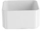 Clas Ohlson Organizer Calm förvaringslåda i vit plast XS – 8,5 x 8,5 x 4,5 cm