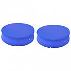 vidaXL Poolskydd 2 st för 360-367cm rund ovanmarkspool 3082799