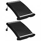vidaXL Välvd solpanel för pool 2 st 72,5x46cm 3095461