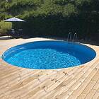 Planet Pool Stålväggs Premium Inbyggd Rund 350x120cm