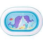 Intex Uppblåsbar oval plaskdamm för barn 163x109x46 cm 57482