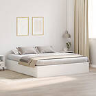 vidaXL Förvaringssängram Vit 200x200 cm 3335357