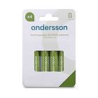 Andersson HR6 AA NiMH 2400mAh 4-pack