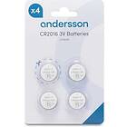 Andersson CR2016 Lithium 4-pack