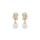 Snö Of Sweden Brittany Short Pendant Earring Gold/White Onesize